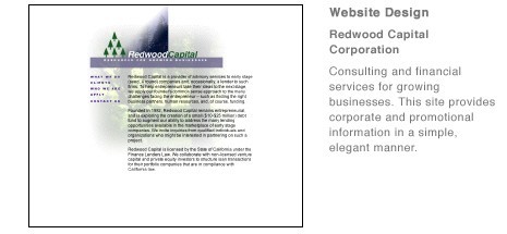 Redwood Capital Corporation website